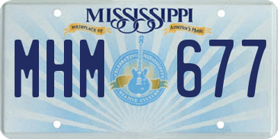 MS license plate MHM677