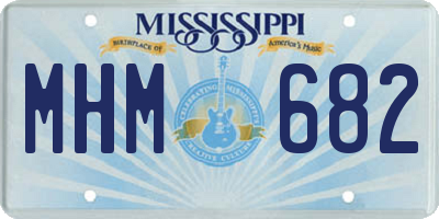 MS license plate MHM682