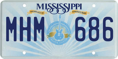 MS license plate MHM686
