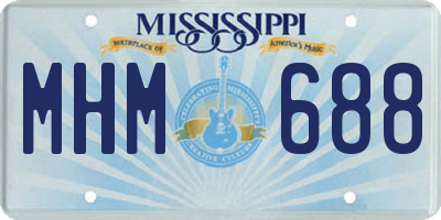 MS license plate MHM688