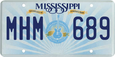 MS license plate MHM689