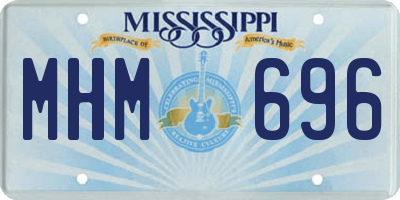 MS license plate MHM696