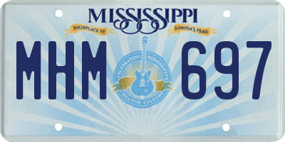 MS license plate MHM697