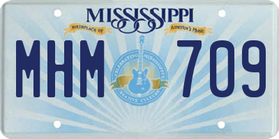 MS license plate MHM709