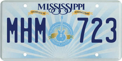 MS license plate MHM723