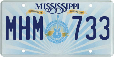 MS license plate MHM733