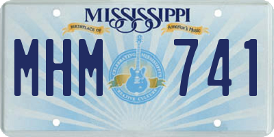 MS license plate MHM741