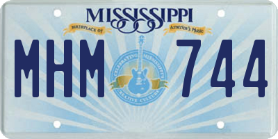 MS license plate MHM744