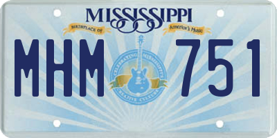 MS license plate MHM751