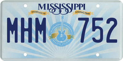 MS license plate MHM752