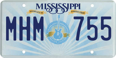 MS license plate MHM755