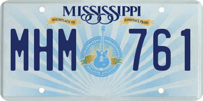 MS license plate MHM761