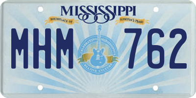 MS license plate MHM762