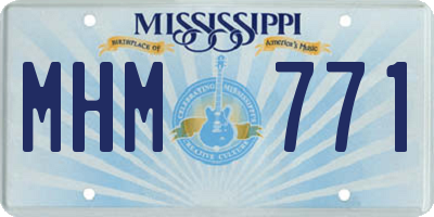 MS license plate MHM771
