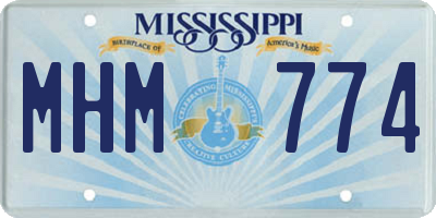 MS license plate MHM774