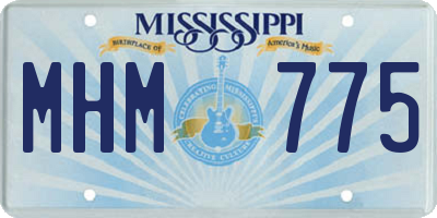 MS license plate MHM775