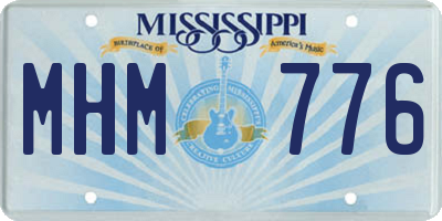 MS license plate MHM776