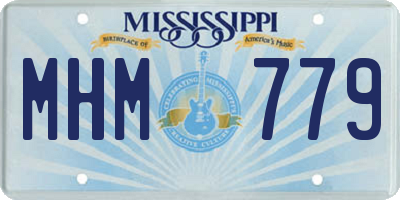 MS license plate MHM779