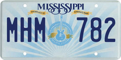 MS license plate MHM782