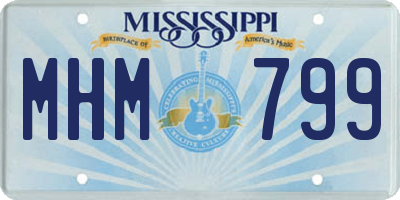 MS license plate MHM799