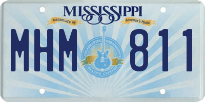 MS license plate MHM811
