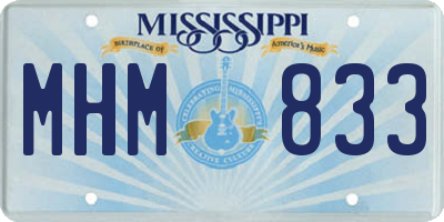 MS license plate MHM833