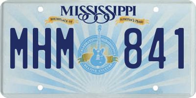 MS license plate MHM841