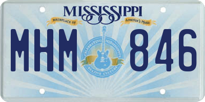 MS license plate MHM846
