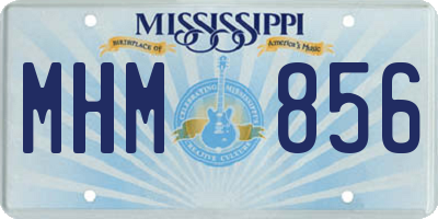 MS license plate MHM856