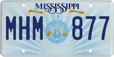 MS license plate MHM877