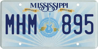 MS license plate MHM895