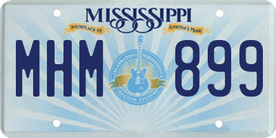 MS license plate MHM899