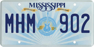 MS license plate MHM902