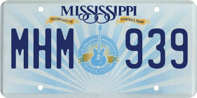 MS license plate MHM939