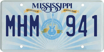 MS license plate MHM941
