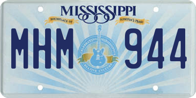 MS license plate MHM944