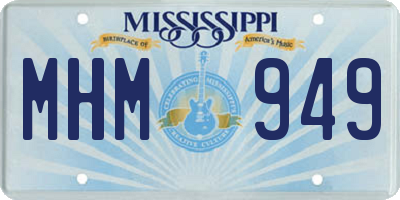 MS license plate MHM949