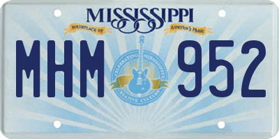 MS license plate MHM952