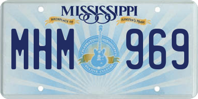 MS license plate MHM969