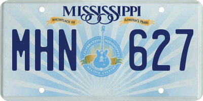 MS license plate MHN627