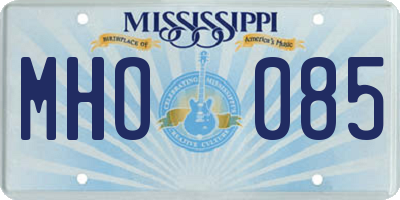 MS license plate MHO085