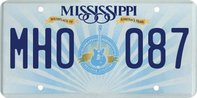 MS license plate MHO087