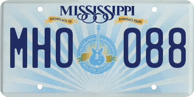 MS license plate MHO088