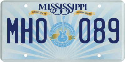 MS license plate MHO089