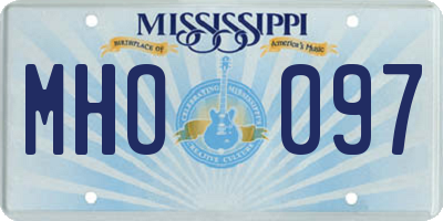 MS license plate MHO097