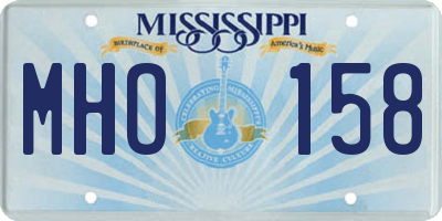 MS license plate MHO158