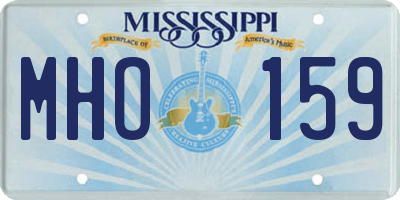 MS license plate MHO159