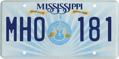 MS license plate MHO181