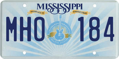 MS license plate MHO184