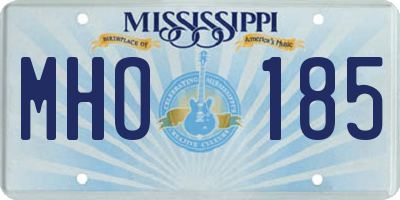 MS license plate MHO185